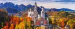 Pusle Ravensburger Neushcwansteini Loss, 98 cm x 38 cm, 1000 tk