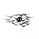 Valgusti seinale Opviq Flying Birds, E27, 1 x 40 W, must v.