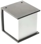 &Otilde;ue seinavalgusti GTV Leo, 18W, E27, IP54, hall v., 16.5 cm x 17 cm