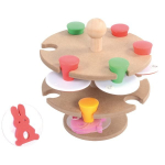 Templite komplekt, koos hoidikuga Eduplay, pruun/mitmev&auml;rviline