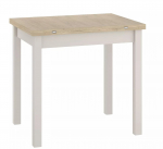 Laud pikendatav Flip, valge v./pruunikas v., 60 - 120 cm x 80 cm x 78 cm