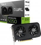 Videokaart Asus Dual GeForce RTX 5050 OC, 8 GB, GDDR6