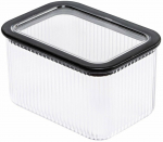 Kuivaine konteiner Branq Neroli, 1 l, l&auml;bipaistev/must