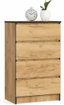 Kummut Akord Furniture Factory K60 KOMMK604SZCRAPK, tamm v., 99 cm x 40 cm x 60 cm