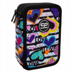 Pinal, koos tarvikutega CoolPack Jumper 3 Diary, 19.5 cm x 12.5 cm, must/mitmev&auml;rviline