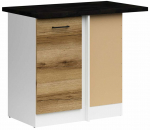 Nurgak&ouml;&ouml;gikapp Junona Line, valge v./must v./light delano oak v., 45 cm x 78.5 cm x 85.7 cm