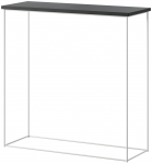 Konsoollaud ADRK Milan CT-MIL-W-B, valge v./must v., 30 cm x 80 cm x 80 cm