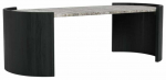 Kohvilaud Zafra Morchana, must v./hall v., 125 cm x 60 cm x 42 cm