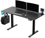 Arvutim&auml;ngulaud reguleeritava k&otilde;rgusega Ultradesk Level V2 UDESK-LVA-BLANK, 140 cm x 68 cm, 72 - 117 cm, must v.