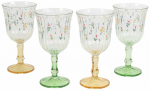 Veiniklaaside komplekt Hermia Botanical, klaas, 0.24 l, 4 tk, kollane v.