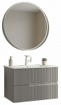 Vannitoa m&ouml;&ouml;bli komplekt Kalune Design Moonlight 70 2v-387, pruunikas hall v., 51 cm x 71 cm x 51 cm