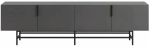 TV-kapp Kalune Design Eldia, antratsiit v./must v., 35 cm x 200 cm x 55 cm