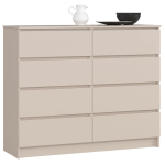 Kummut Akord K120 8SZ CLP PK, ka&scaron;miir v., 99 cm x 120 cm x 40 cm