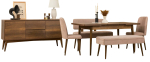 S&ouml;&ouml;gitoa komplekt Kalune Design Vina 04 0900, p&auml;hklipuu v./pruunikas v.