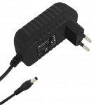 Adapter Qoltec AC Adapter 2A 5.5 x 2.1 / Euro 5.5 mm x 2.1 mm, Euro, must v.