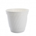 Lillepott Uniplastex Barok UDB22, plastik, valge