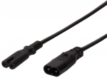 Pikendusjuhe Logilink Extension cord IEC-C8 male, IEC-C7 female, 2 m