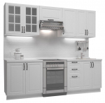 K&ouml;&ouml;gikomplekt Michella, valge v., 2.4 m