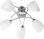 Valgusti lagi ActiveJet Nikita 5P Nickel, E27, 5 x 40 W, valge v.