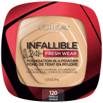 Kompaktne pulber L&rsquo;Or&eacute;al Paris Infaillible 24h Fresh Wear Compact, 120 vanilla, 9 g