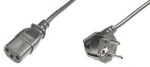 Kaabel Digitus AK-440100-025-S CEE 7/7 plug, IEC C13, 2.5 m, must v.