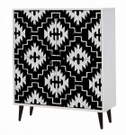 Kapp Kalune Design Swan 869VEL3989, valge v./must v., 36 cm x 95 cm x 111 cm