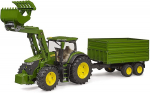 M&auml;ngutraktor Bruder John Deere 7R 350 03155, 1:16, roheline v.