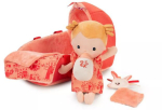 Riidest nukk Lilliputiens Baby Lena 83375, 21 cm, oranž v.