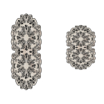 Vannitoamattide komplekt Foutastic 21015915KR 394ANR1474, kreemjasvalge, 60 cm x 100 cm