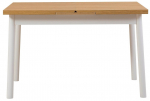 Laud pikendatav Kalune Design Oliver Open, valge v., 120 - 155 cm x 75 cm x 75 cm