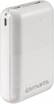 Akupank 4smarts VoltHub Go2, 10000 mAh, 5 - 10 W, valge v.