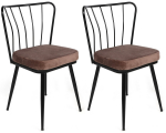 Toolide komplekt Kalune Design 947 V2 974NMB1723, matt, must v./hele pruun v., 42 cm x 43 cm x 82 cm, 2 tk