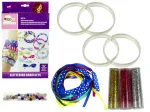 K&auml;ev&otilde;rude valmistamise komplekt Lean Toys Glittering Bracelets, mitmev&auml;rviline