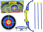 Vibulaskmise komplekt koos kaitseprillidega Archery Target Set 9949, 56 cm Sinine/Kollane