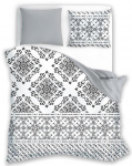Voodipesukomplekt Faro Fashion 010 PER-99, valge/must, 160 x 200 cm
