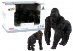 Kujukeste komplekt Lean Toys Animal Series Gorilla with baby 12318, 2 tk, must