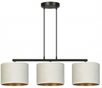 Valgusti rippuv Emibig Hilde 3, E27, 3 x 15 W, must v.