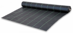 Umbrohuvastane agrotekstiil Bradas, must v., 100 m x 0.6 m, 70 g/m&sup2;