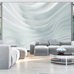 Fototapeet Artgeist Waving White, 70 cm x 100 cm