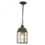 Rippuv t&auml;navavalgusti Quintiesse Nantucket, 60W, E27, IP44, messing v., 14 cm x 36.3 - 205.1 cm