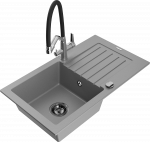 K&ouml;&ouml;givalamu koos kraaniga Mexen Pablo Duo, graniit, 75.2 cm x 43.6 cm x 16.1 cm, must/hall/kroom