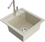 K&ouml;&ouml;givalamu koos kraaniga Mexen Vito, graniit, 49 cm x 52 cm x 21 cm, beež