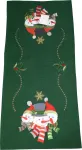 J&otilde;ululaua linik ristk&uuml;likukujuline OS320-03, valge v./roheline v., 60 x 120 cm