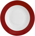 Taldrik supi Ambition Aura Red, &Oslash; 23 cm, valge v./punane v.