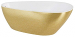 Vann, teisaldatav Besco Goya A-Line Glam, 170 cm x 80 cm x 65 cm, kuldne/valge