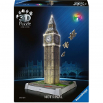 3D-pusle Ravensburger Iconics Big Ben, 20.9 cm x 20.9 cm, 216 tk, pruun v.