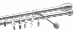 Kardinapuu komplekt Olimp Owal, 400 cm, &Oslash; 19 mm, roostevaba teras v.