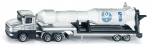 M&auml;nguasja veoauto Siku Low Loader With Rocket, valge v.