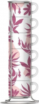 Tasside komplektid Bialetti Primavera, valge v./roosa v., 0.09 l