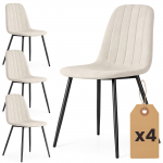 Toolide komplekt Akord Lumo, matt, beež v., 43.5 cm x 45.5 cm x 87 cm, 4 tk